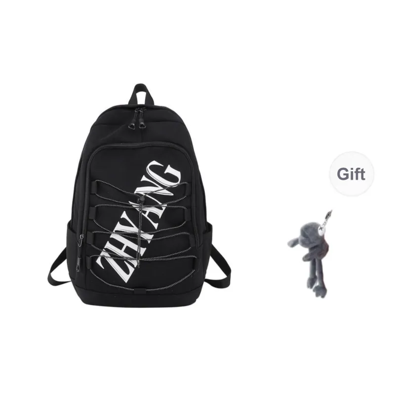URBAN FOREST Nylon Backpack Unisex Blue/Green/Purple/Black-17