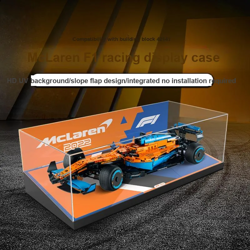 LIGHT YOUR BRICKS Le100 Compatibility Building Block 42141 McLaren F1 Formula Racing Display Case Model Accessories-1