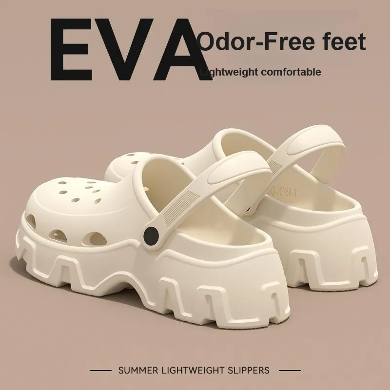 LUNNIFEIYA Clogs Outerwear Breathable Slip Resistant Home Slippers-3