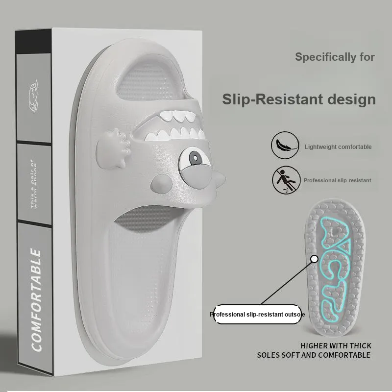 Foot Recreation Indoor Slippers With A Squashy And Bouncy Feel, Platform Design, Slip Resistant, Quiet For Bathroom Use-31