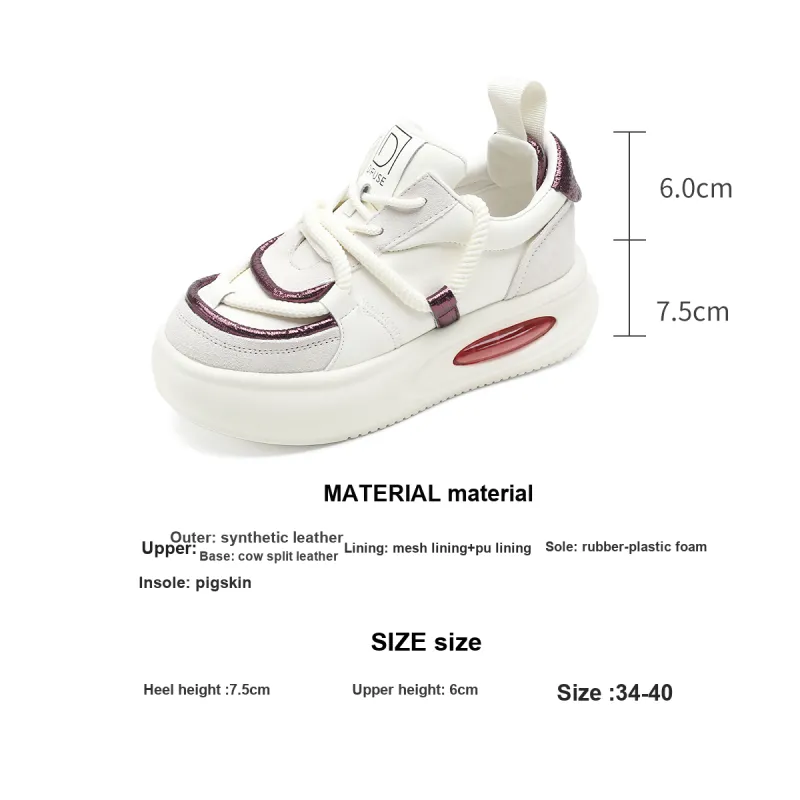 D FUSE SCANDINAVIA Puffy Shoes Anti Slip And Wear Resistant Lightweight Low Top Skateboard Shoes Women's-7