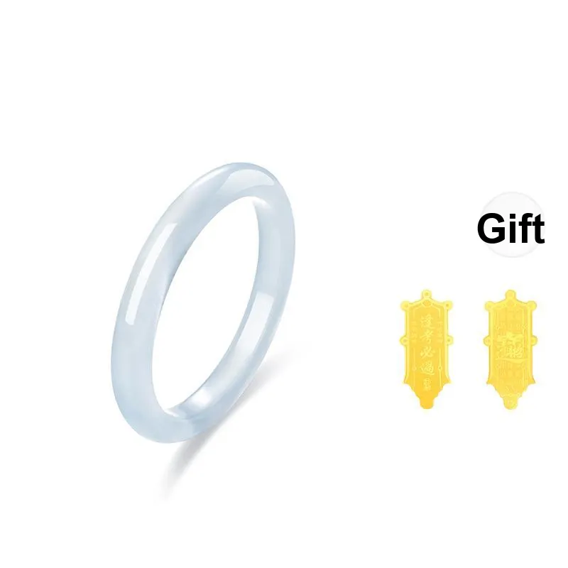 JINLIUFUJIXIANG Glass Cat Eye Bangles Women's-0