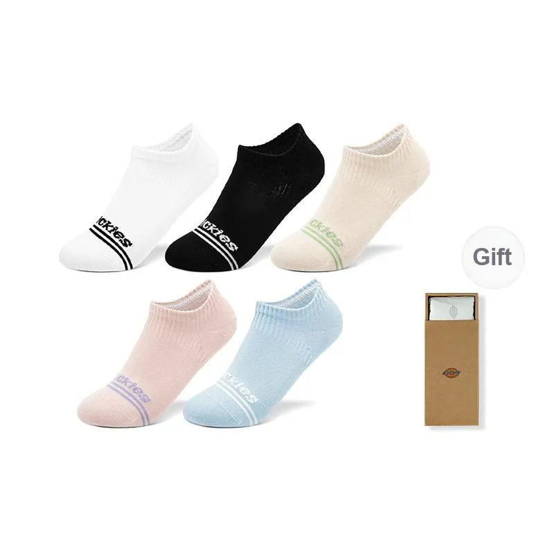 Dickies Comfortable 95% Cotton Slip Resistant Invisible Breathable No Show Socks Unisex Gift Box Combination-68