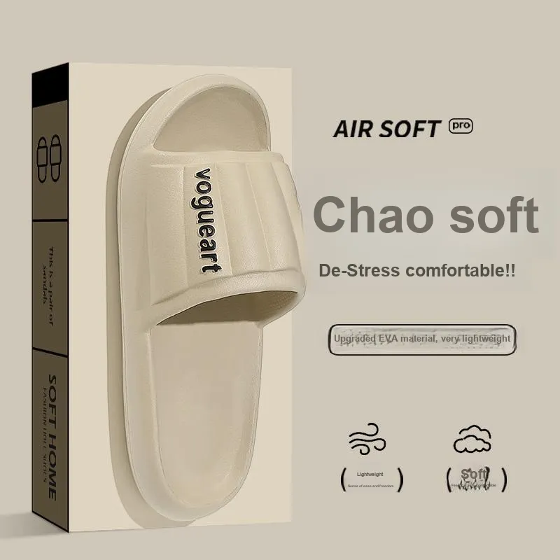 Foot Recreation Home Practical Summer Slip Resistant Quiet Bathroom Bathing Soft Sole Slippers-29