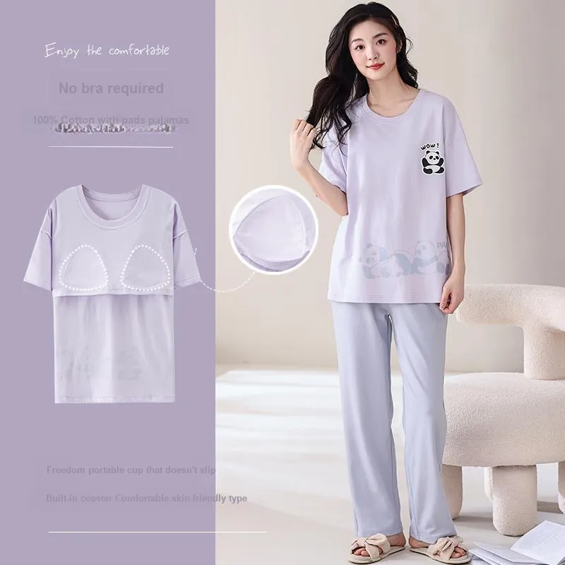 MIIOW Pajama Set Women's Light Lavender-2