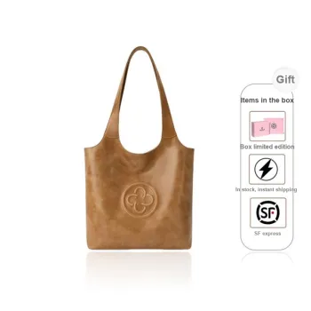 CASSILE Cow Leather Shoulder Bag Women's Light Brown