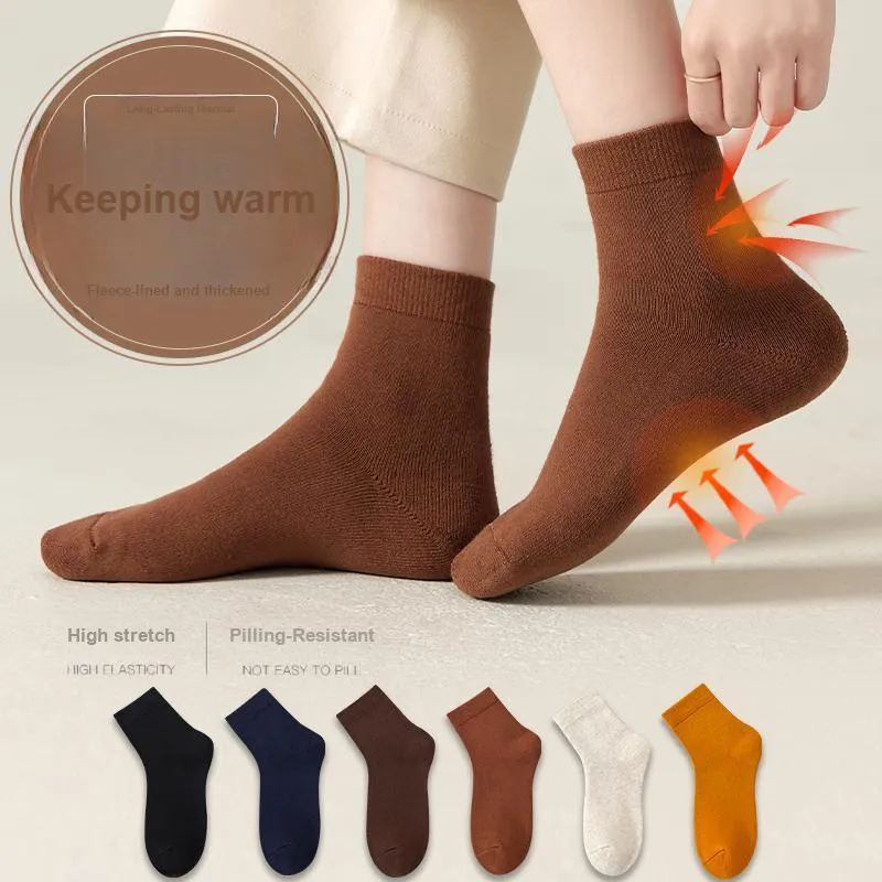 MIIOW Mid Calf Socks Women's 5 Pack-11