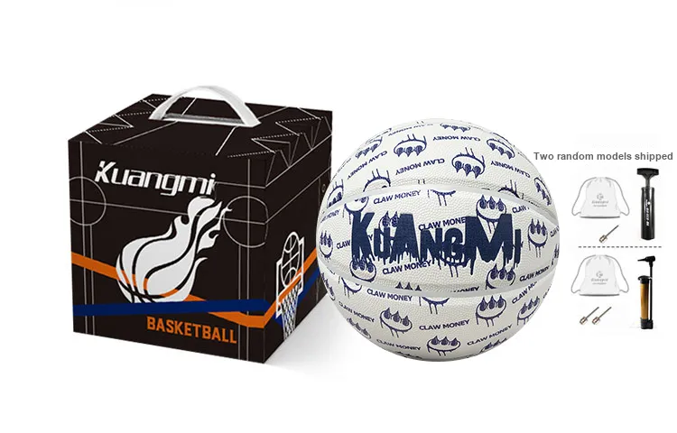 Kuangmi x Claw Money PU Basketball Blue White Size 7 Training Unisex-9