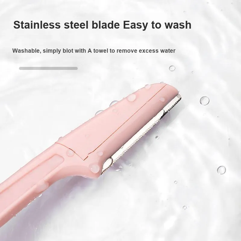 JIAOXUEFEI Eyebrow Razor-Men And Women's Brow Shaver And Brow Repair Tool-Foldable Micro Brow Trimmer-4-Piece Set-5