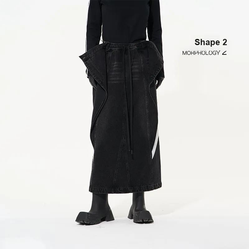 BLIND402 Skirts Women's Washed Gray-3