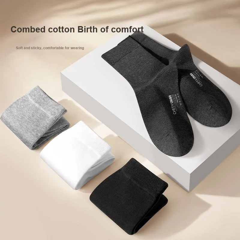Cheekkiss Mid Calf Socks Men's Box 4 Pack-42