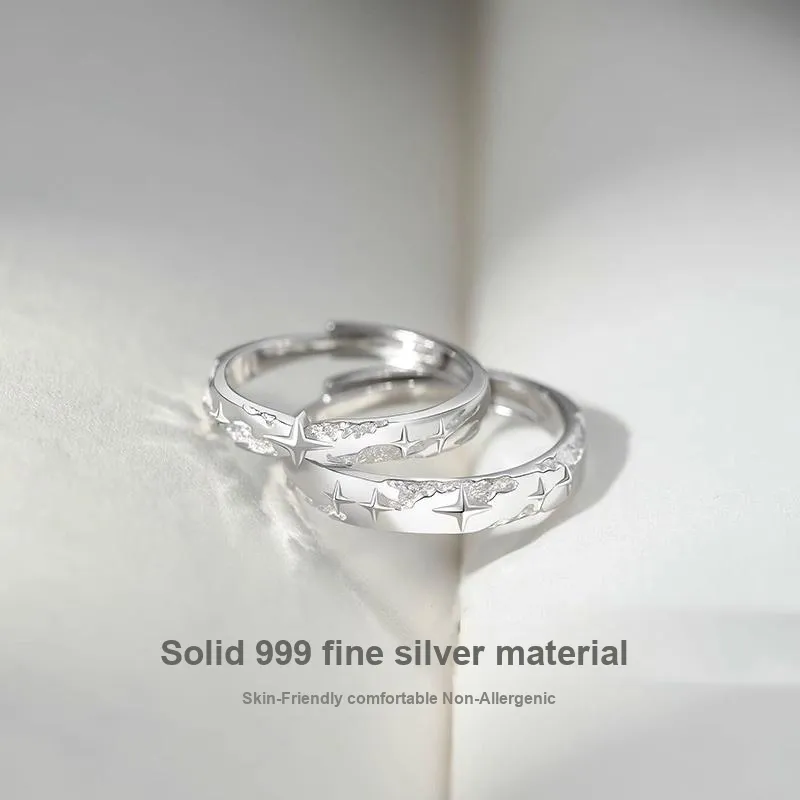 Ostantin 999 Fine Silver Rings Unisex-2