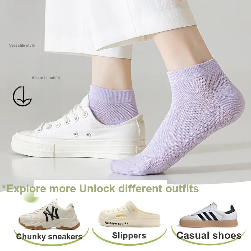MIIOW Cool One Summer Series Ankle Socks Women's 5 Pack-46