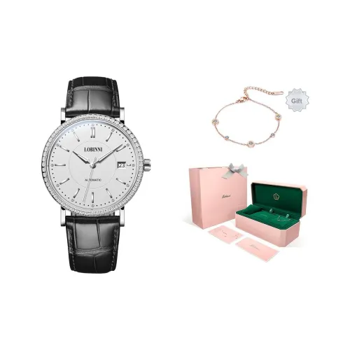 LOBINNI L Автоматический Механический Movement Женские Часы 36 мм Белый