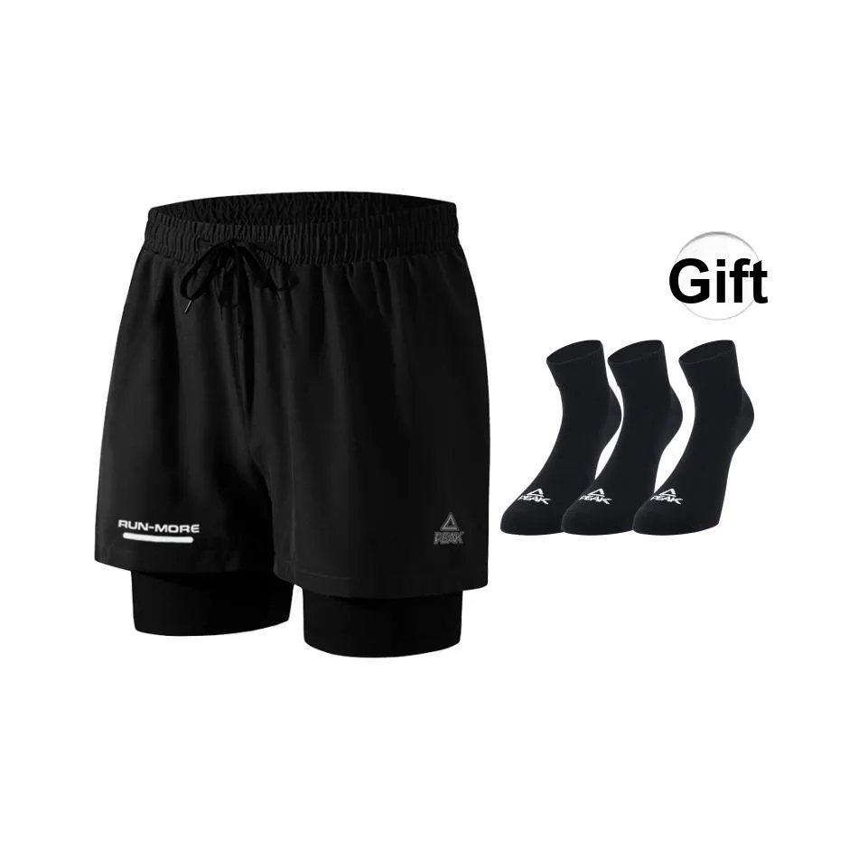 PEAK x Sports Running Шорты Мужские Черные