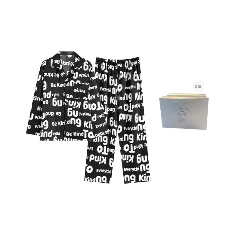 FOREVER 21 Pajama Set Men's Black-0