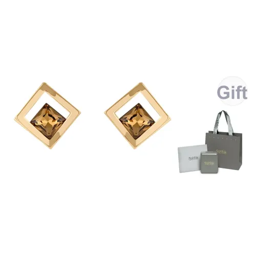 YPYN Геометрические серьги-гвоздики женские цвет кофейное золото