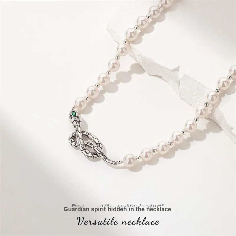 QLADY Faux Pearl Alloy Necklaces Women's-3