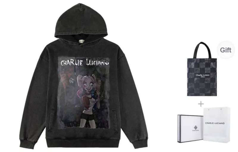 Charlie Luciano Sweatshirt Unisex Dark Gray-7