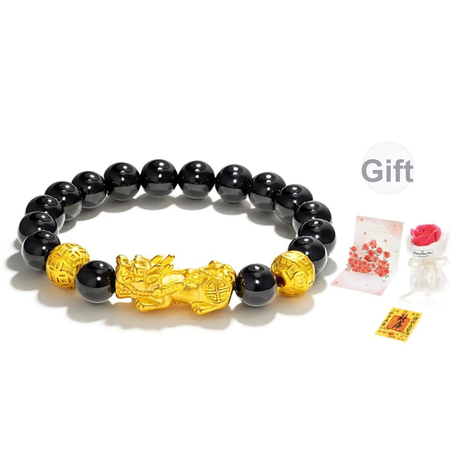 Jodie&Kevin Colored Glaze Chinese Zodiac Snake Ornamental Beaded Bracelet Unisex