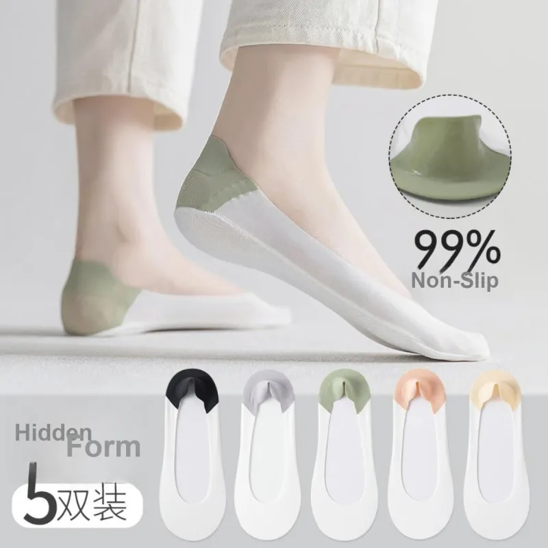 JUNEROSE No Show Socks Women's 5 Pack-2