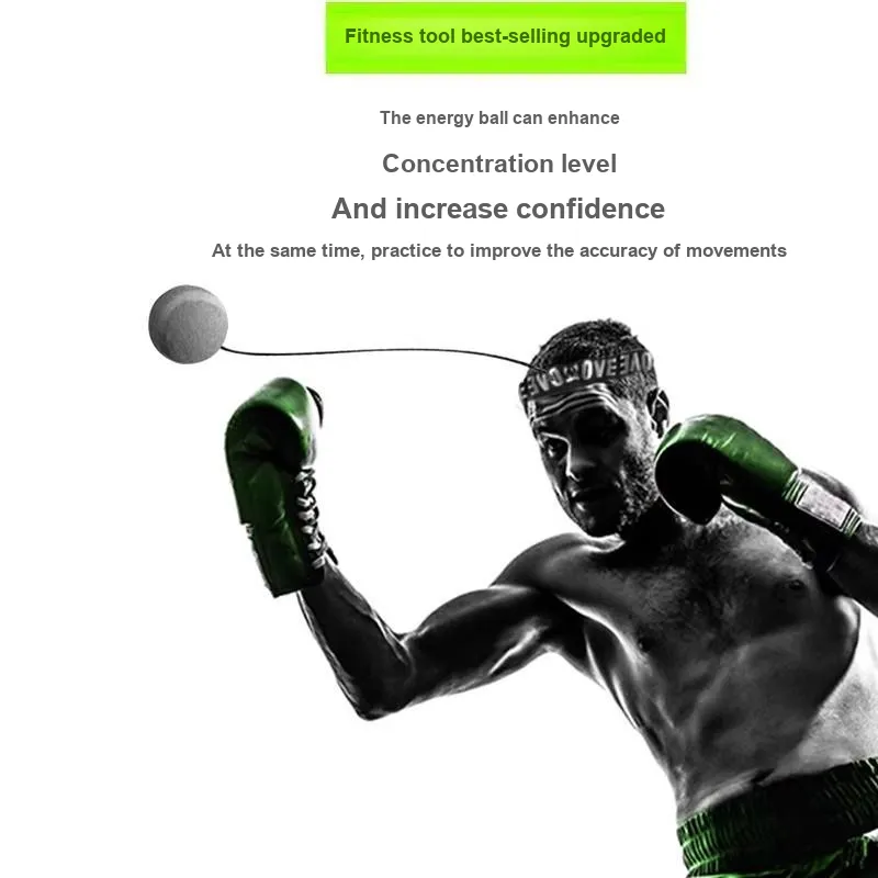 BOXERGING Boxing Reaction Ball Polyurethane Foam Unisex Yellow-1