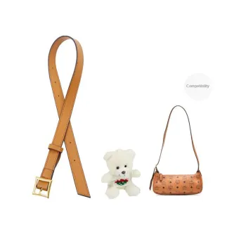 Cow Leather Bag Strap Accessory Bag Women's Brown