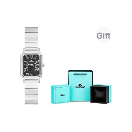 LIBER AEDON Кварцевый механизм серебристый циферблат женские часы