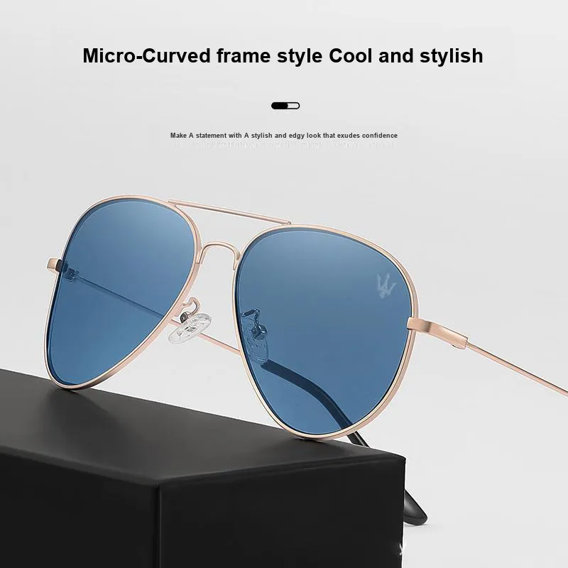 Maserati Metal Aviator Sunglasses Unisex-2