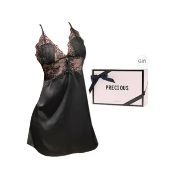 OEING Nightgown Women's Gift Box Set Black