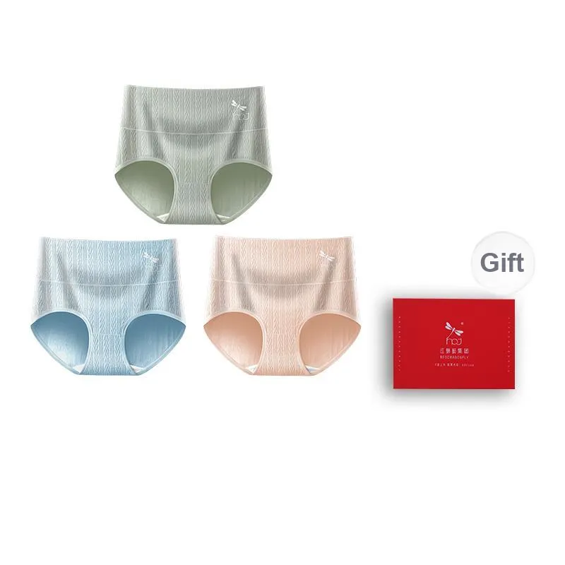RED DRAGONFLY Cotton Panties Women's 3 Pack Gift Box Set-11