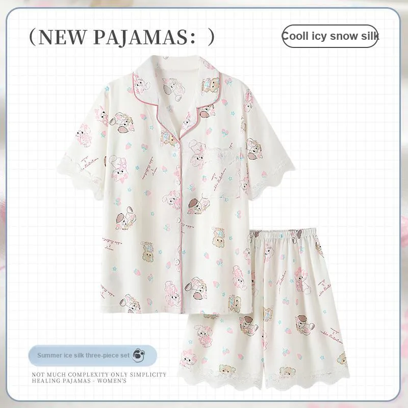 Maultiay Pajama Set Women's White-1