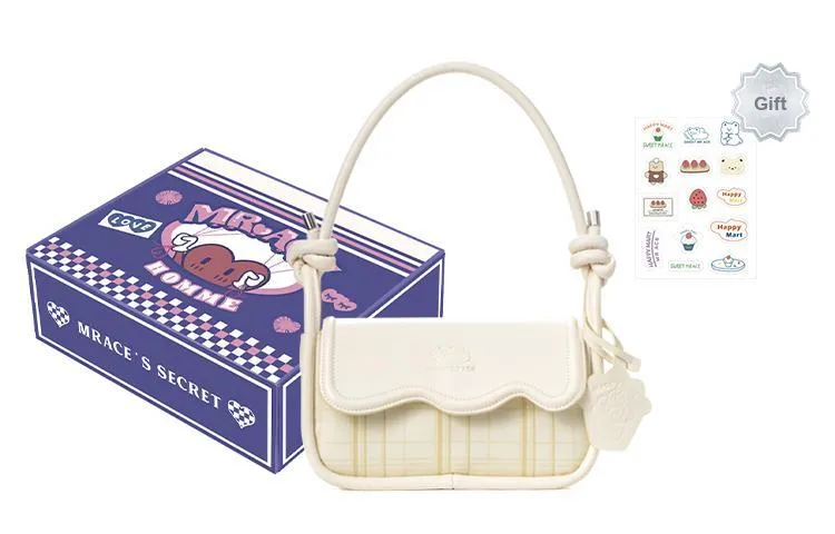 MR.ACE HOMME PU Baguette Shoulder Bag Regular Women's White-0