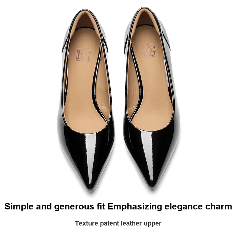 DG Flared Heel High Heels 5.5cm Women's-2