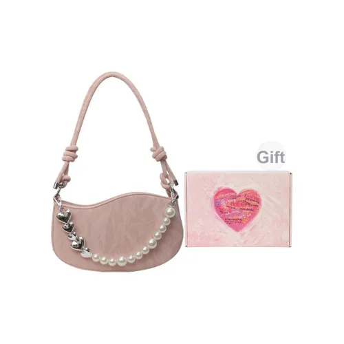 DCLOUD ПУ (полиуретан) Сумка через плечо Сумка на плечо Средняя Женская Белая Коробка Розовая Коробка