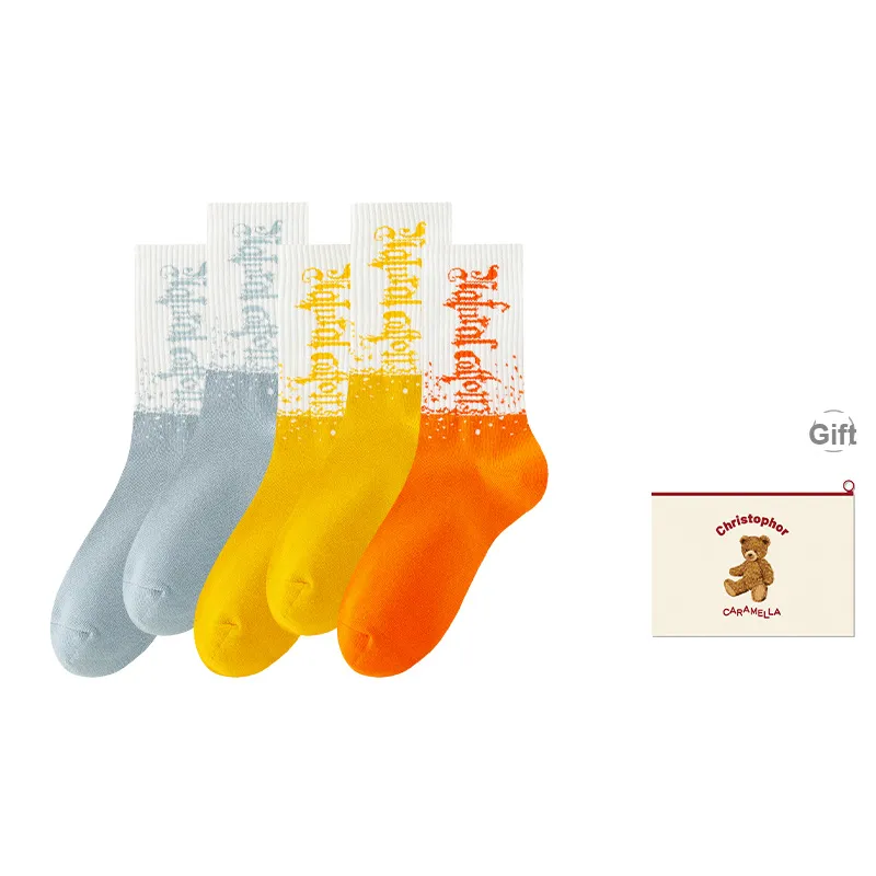 Caramella Mid-Calf Socks Men's Shopping Bag Combo Set-7