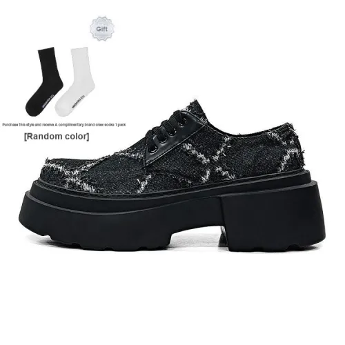 HANQIAORIJI Future Series Casual Shoes 6cm Men's Black