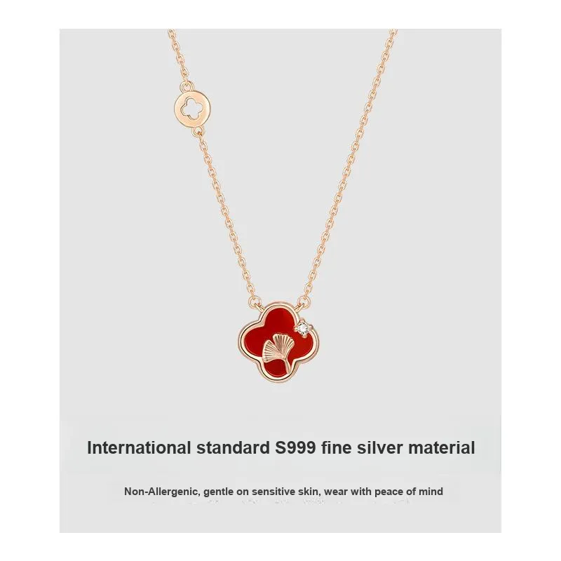 Daisy Dream Full Sterling Silver Necklaces Women's-3