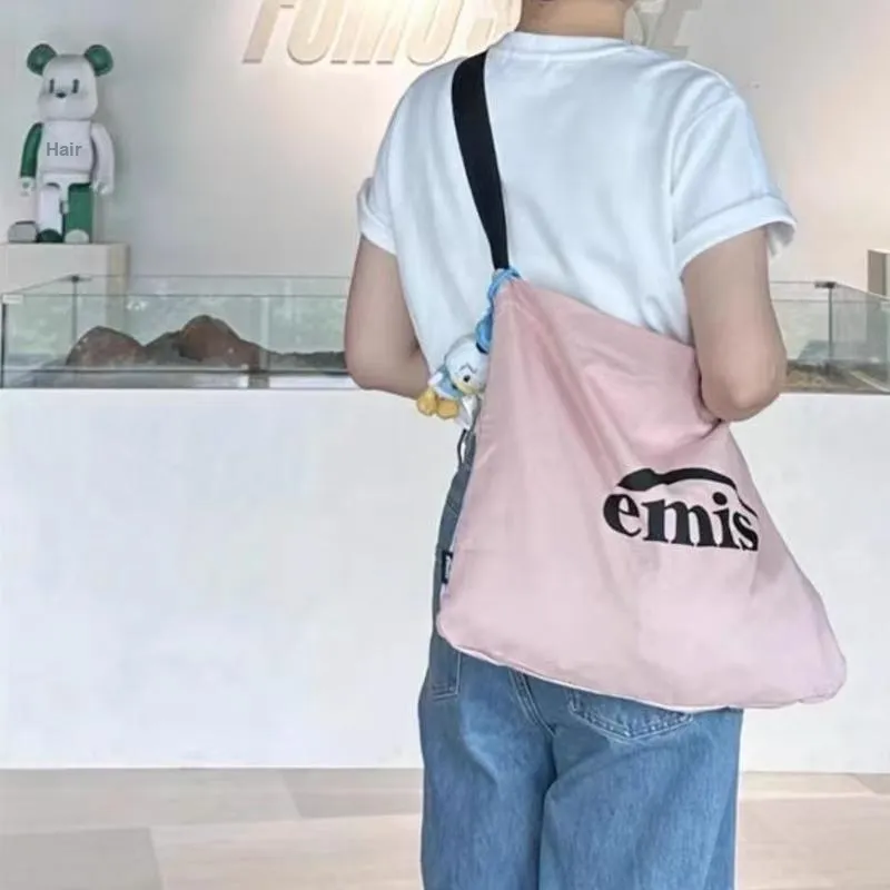 Emis Cotton Handbag Regular Unisex Pink-3