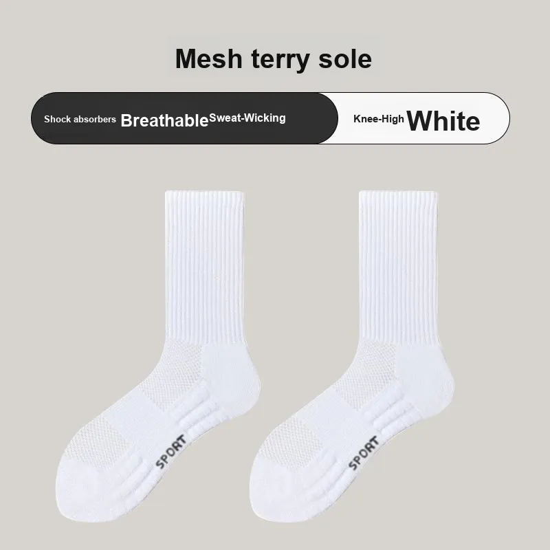 TLXT Basketball Socks Men's Students Fitness, Odor Resistant Antibacterial 5 Pack-6