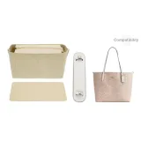 Pink White Shoulder Pads+Zippers Anti-Theft Liner+Bottom Pad