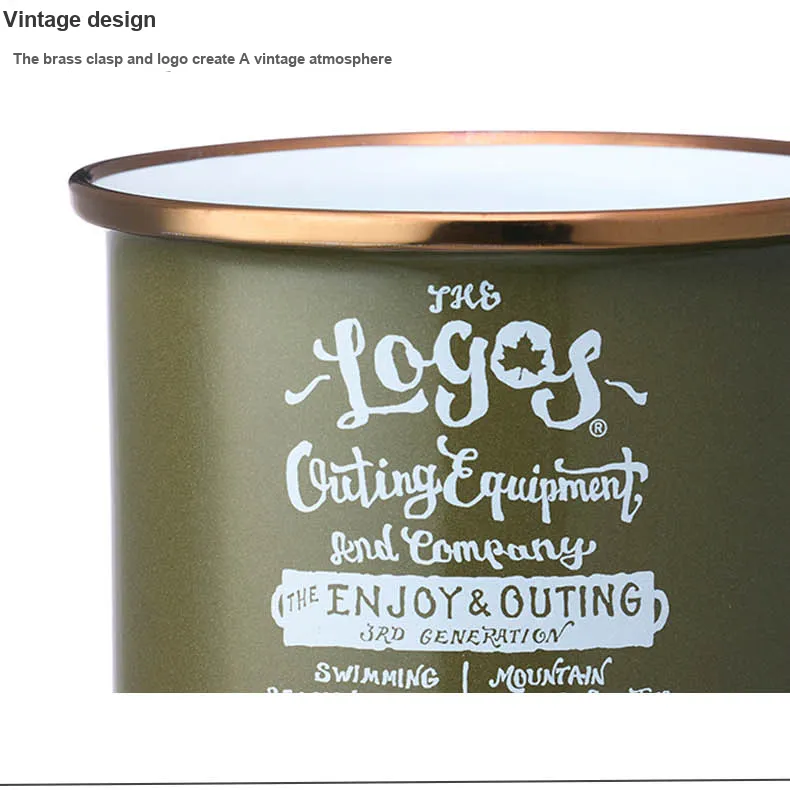 LOGOS Outdoor Water Equipment 360ml Camping Steel Army Green-2