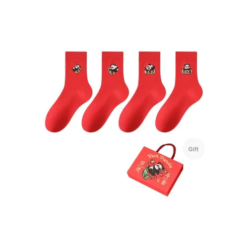 MIIOW Зарабатывай деньги каждый день 4 пачки унисекс MID носки до икры