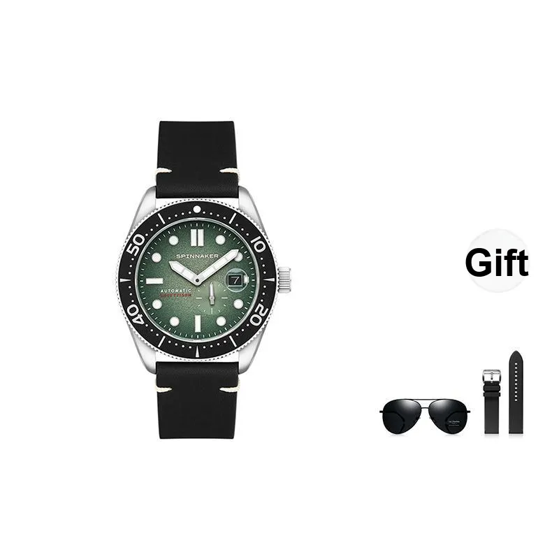 SPINNAKER Wrist Watch Automatic Mechanical Movement Green Dial Men's Watches-0
