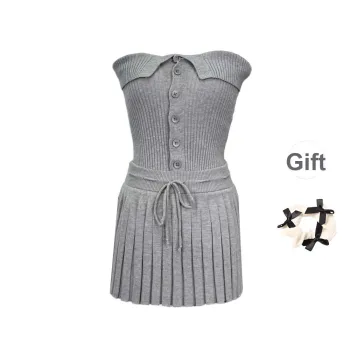 TURN UP Two Piece Skirt Sets Women's