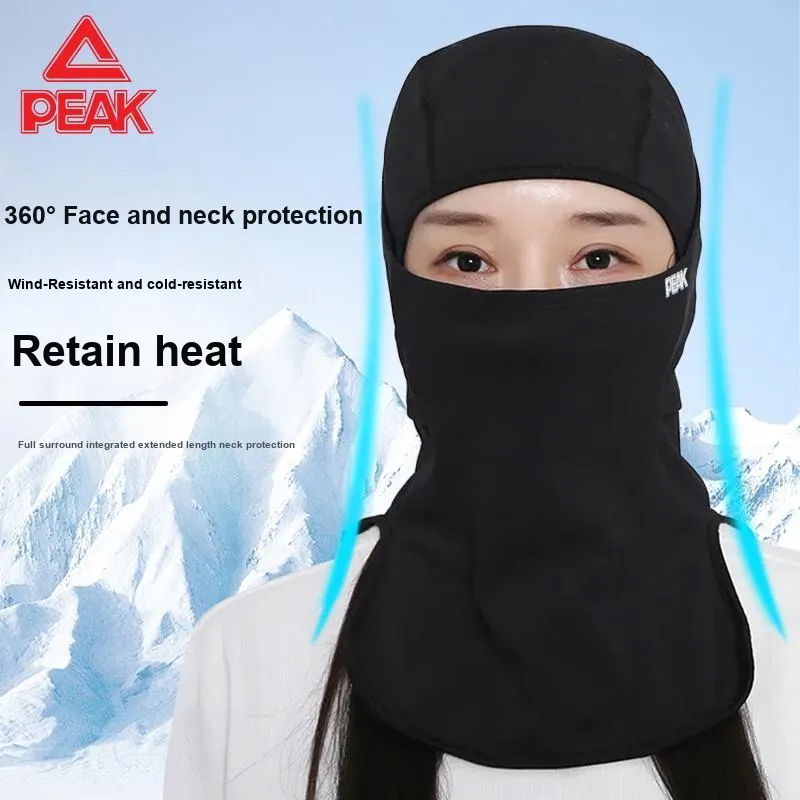 PEAK Ski Protective Gears Face Guard Mask Head Cover Scarf Fleece Lined Windproof Insulated For Cold Weather Unisex-2