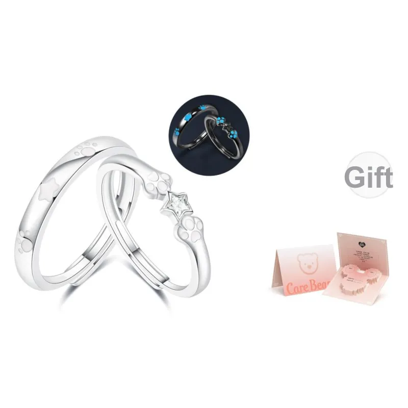 CAREBEARS 999 Fine Silver Rings Unisex-0