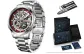 AL8650--Silver Case Red Dial Steel Band[Belt Clothing Sets 20mm]