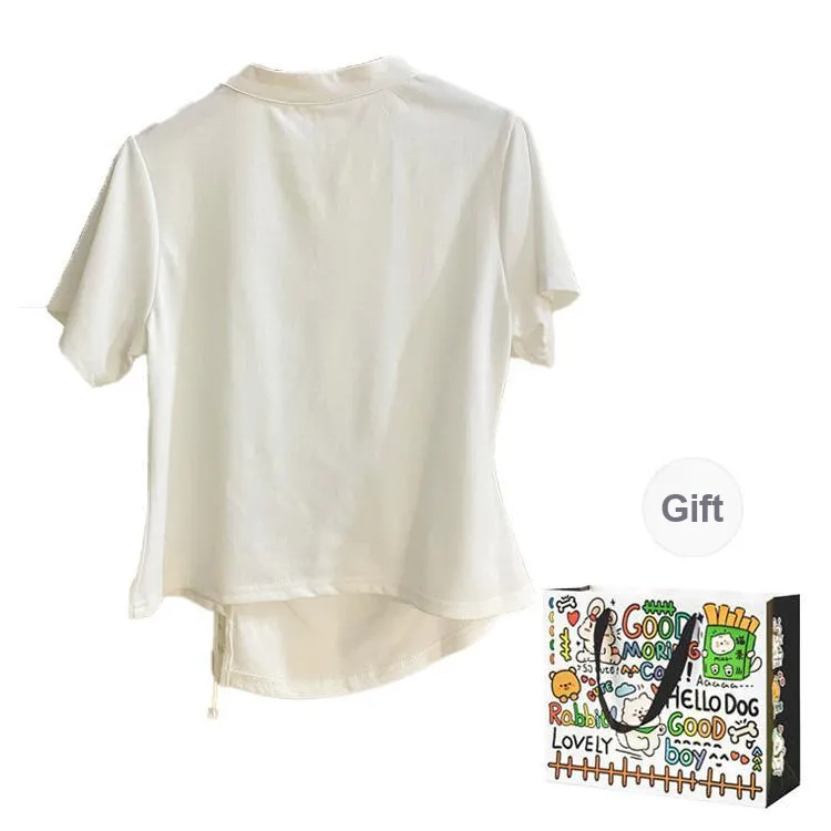 OURUOKE T Shirts Women's-1