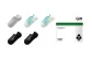 [No-Show Socks]Glacier Gray+Aqua Glass+Aqua Glass+Mineral Black+Mineral Black